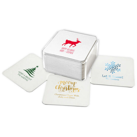 Design Your Own Christmas Square Coasters