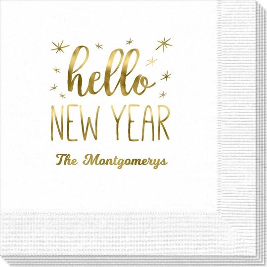 Hello New Year Napkins