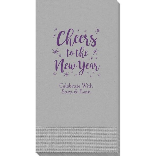 Cheers to the New Year Guest Towels