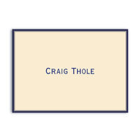 Chic Double Border Foldover Note Cards