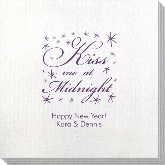 Kiss Me At Midnight Bamboo Luxe Napkins