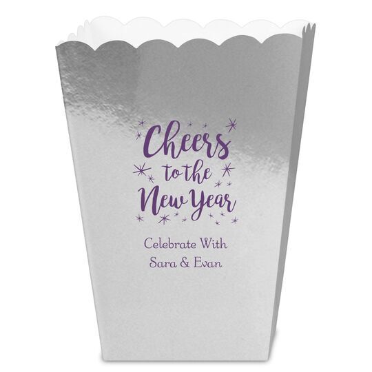 Cheers to the New Year Mini Popcorn Boxes