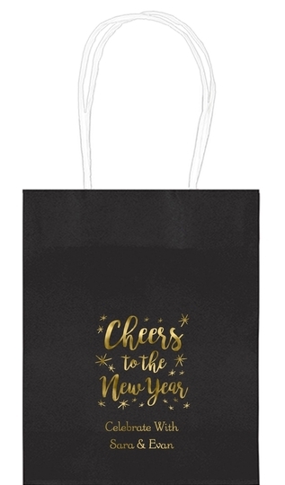 Cheers to the New Year Mini Twisted Handled Bags