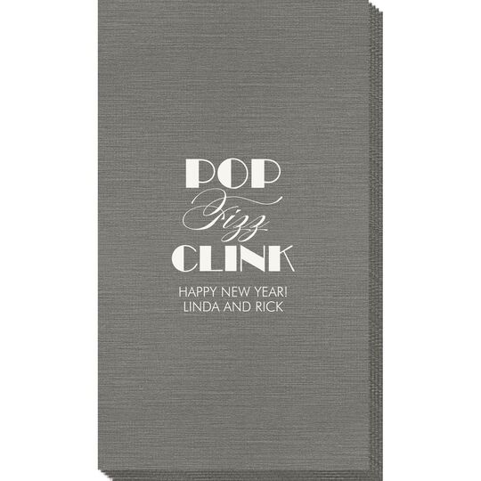 Pop Fizz Clink Bamboo Luxe Guest Towels