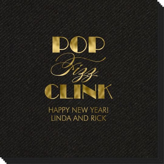 Pop Fizz Clink Linen Like Napkins