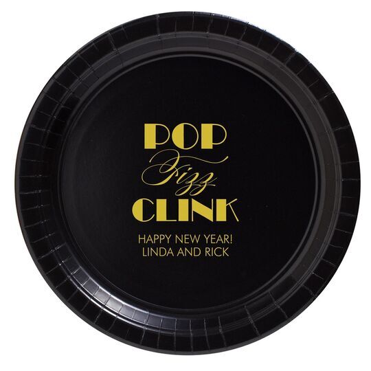 Pop Fizz Clink Paper Plates