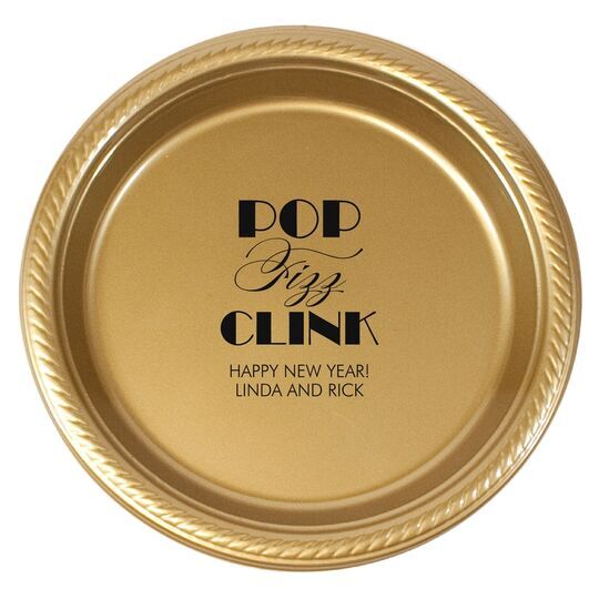 Pop Fizz Clink Plastic Plates