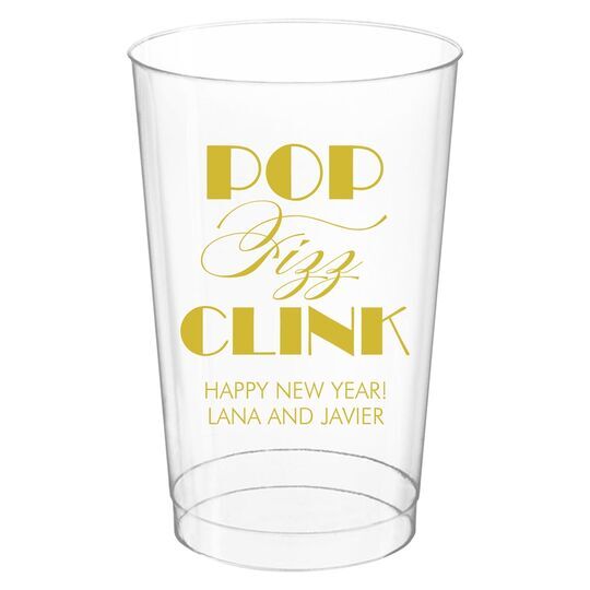 Pop Fizz Clink Clear Plastic Cups