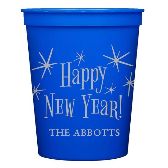 Radiant Happy New Year Stadium Cups