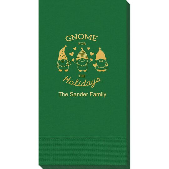 Gnome For The Holidays Guest Towels