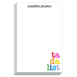 Colorful Ta Da Chunky Notepad