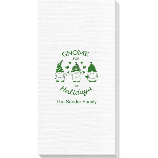 Gnome For The Holidays Deville Guest Towels