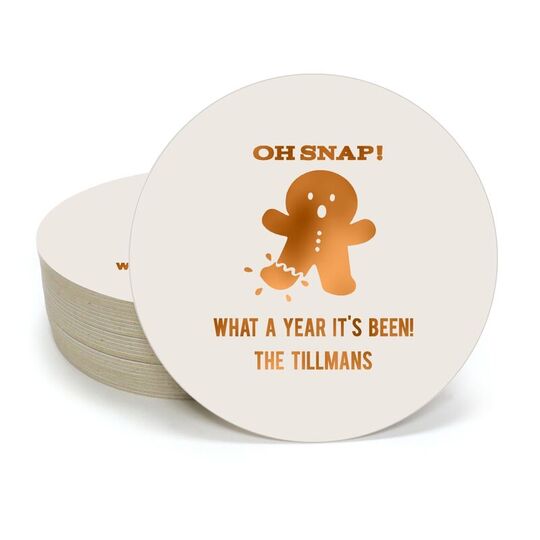 Oh Snap Round Coasters