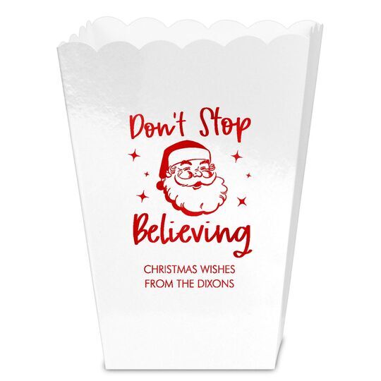 Don't Stop Believing Mini Popcorn Boxes