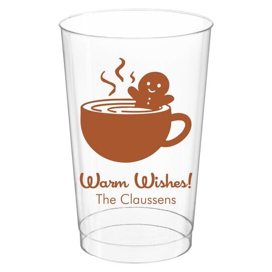 Warm Wishes Clear Plastic Cups