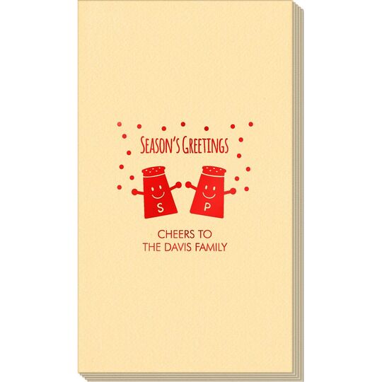 Season's Greetings Linen Like Guest Towels