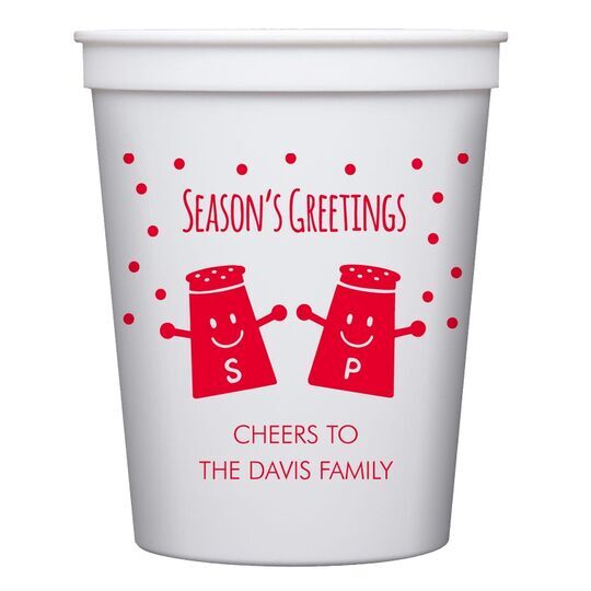 Season's Greetings Stadium Cups