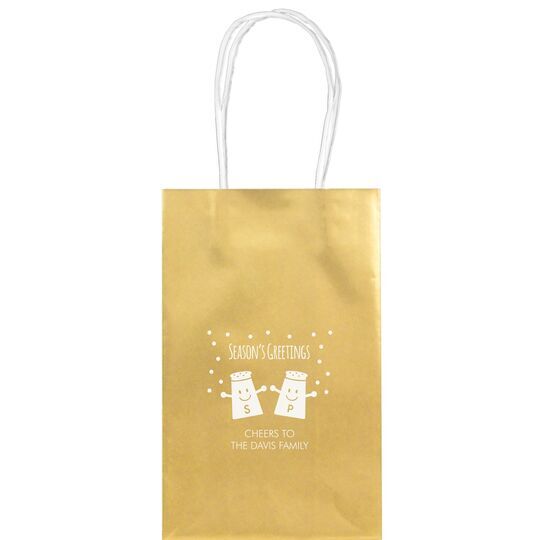 Season's Greetings Medium Twisted Handled Bags