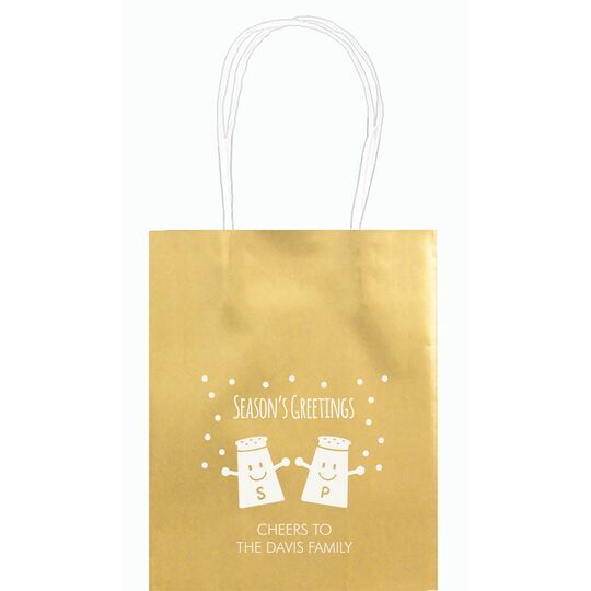 Season's Greetings Mini Twisted Handled Bags