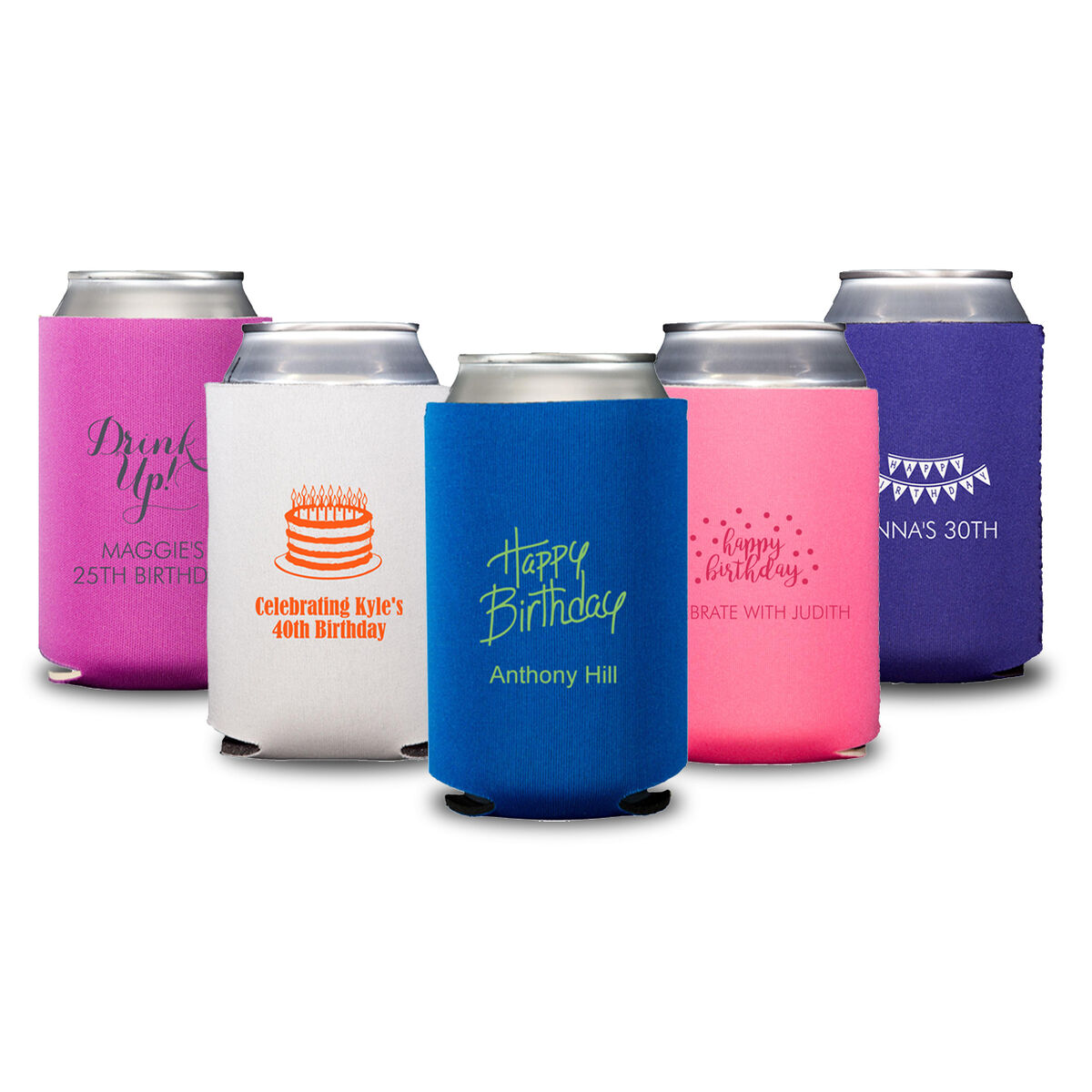 Design Your Own Birthday Collapsible Koozies
