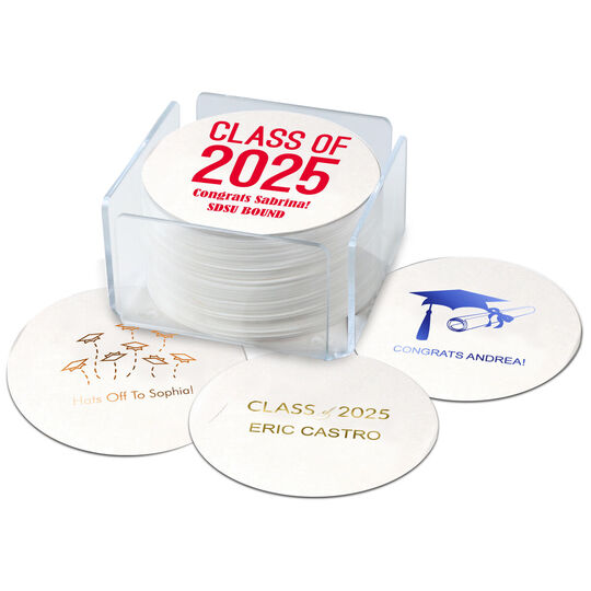 Design Your Own Graduation Round Coasters