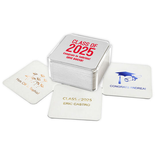 Design Your Own Graduation Square Coasters