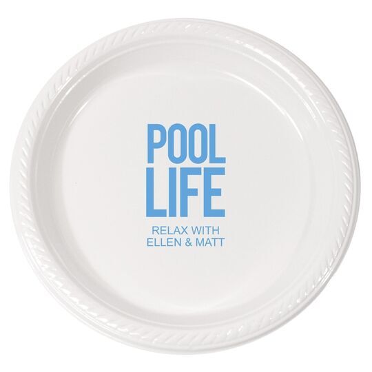 Pool Life Plastic Plates
