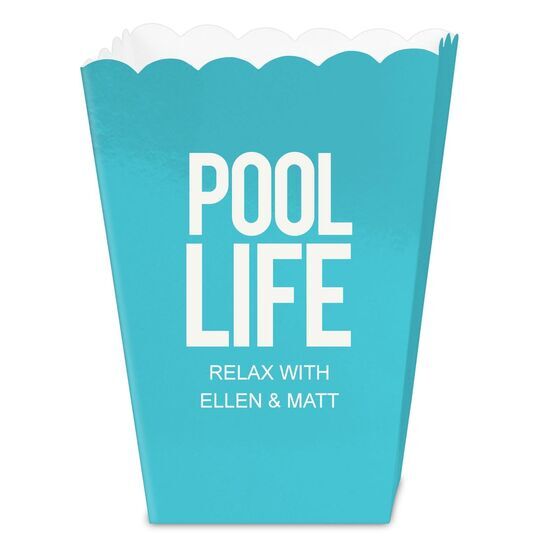 Pool Life Mini Popcorn Boxes