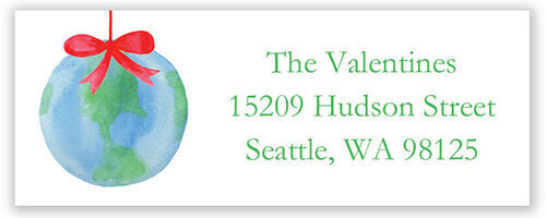 Joy to the World Return Address Labels