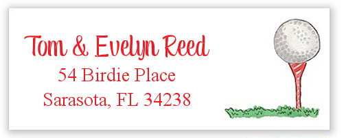 Oh Christmas Tee Return Address Labels