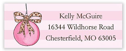 Wild Holiday Return Address Labels