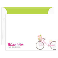 Bicycle Flat Thank You Note Cards