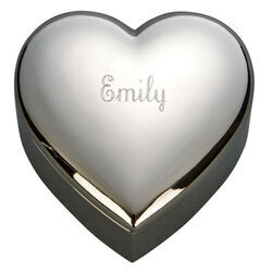 Personalized Heart Shaped Jewelry Box