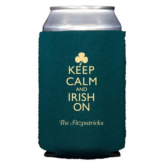 Keep Calm and Irish On Collapsible Huggers