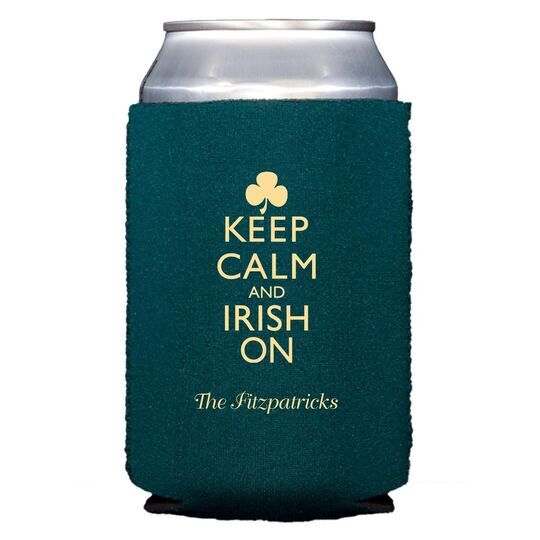 Keep Calm and Irish On Collapsible Huggers