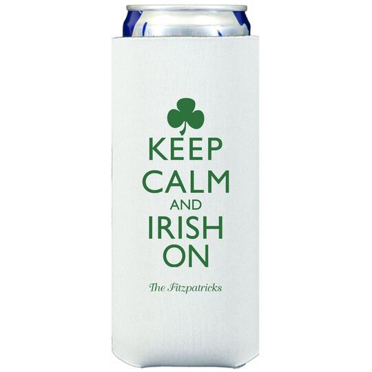 Keep Calm and Irish On Collapsible Slim Huggers