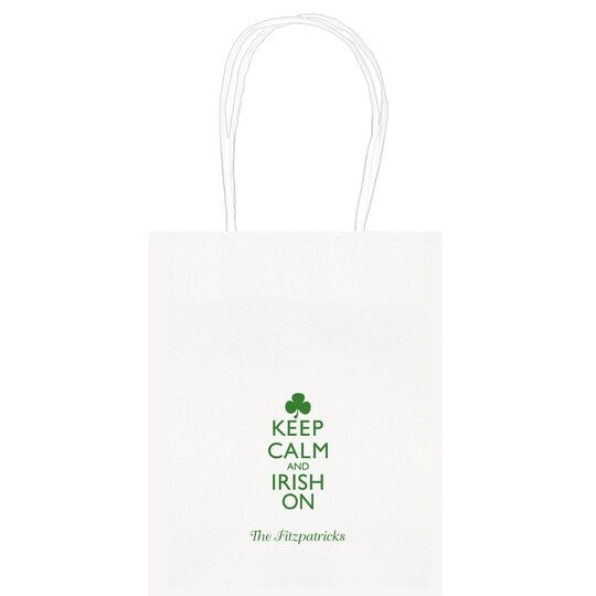 Keep Calm and Irish On Mini Twisted Handled Bags