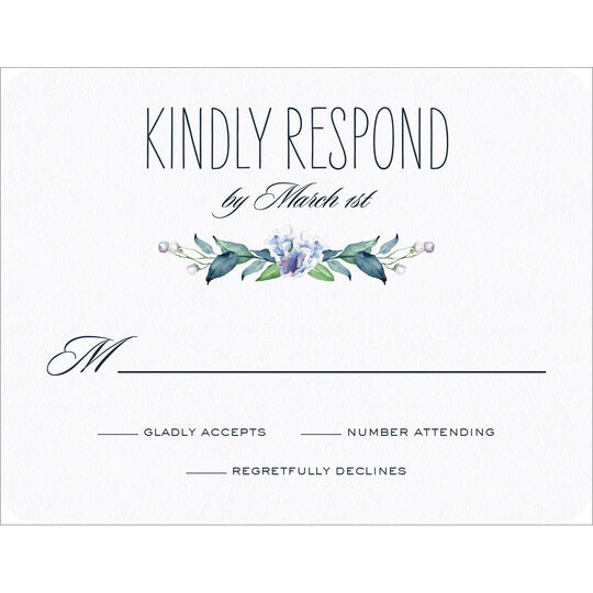 Sculpted Wreath Response Cards