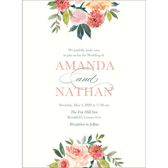 Spring Romance Wedding Invitations