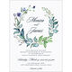 Sculpted Wreath Wedding Invitations Image 1 of 3