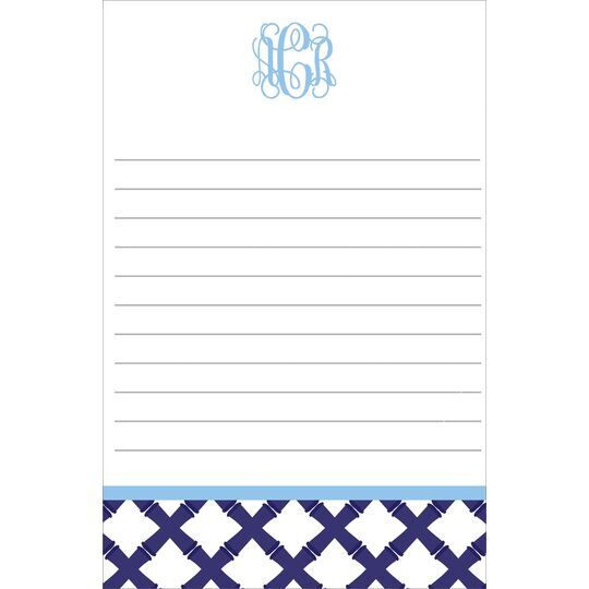 Navy Bamboo Notepads