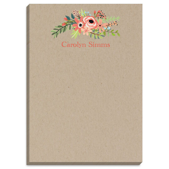 Coral Bouquet Notepads
