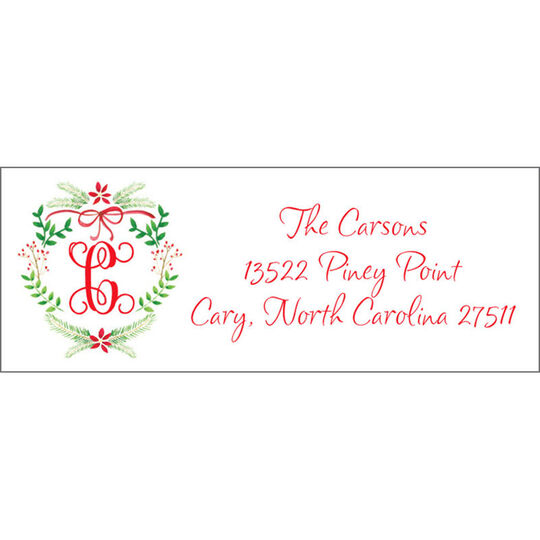 Winter Crest Return Address Labels