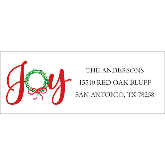 Joy and Peace Return Address Labels