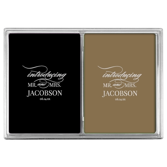 Introducing Mr and Mrs Double Deck Playing Cards