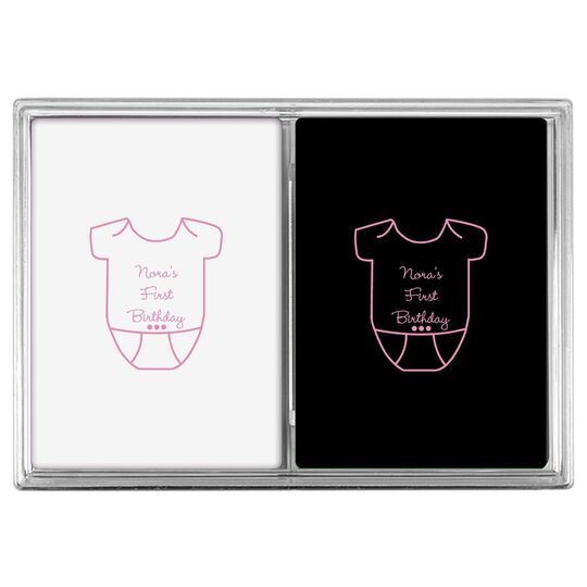 Baby Onesie Double Deck Playing Cards