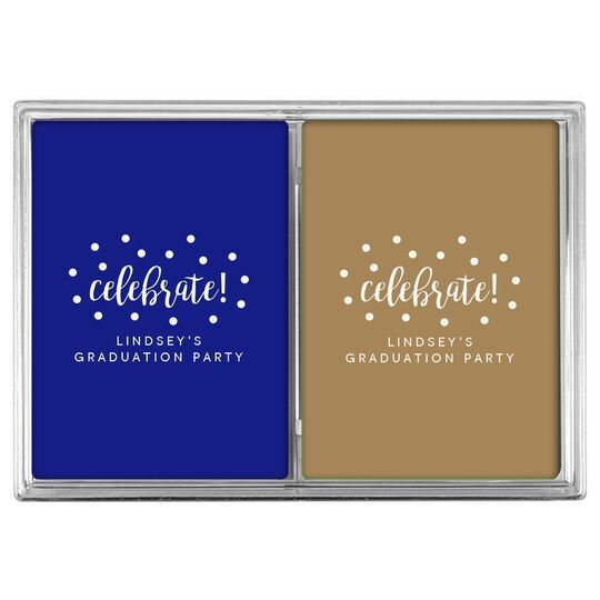 Confetti Dots Celebrate Double Deck Playing Cards