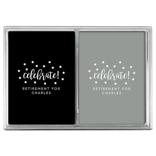 Confetti Dots Celebrate Double Deck Playing Cards