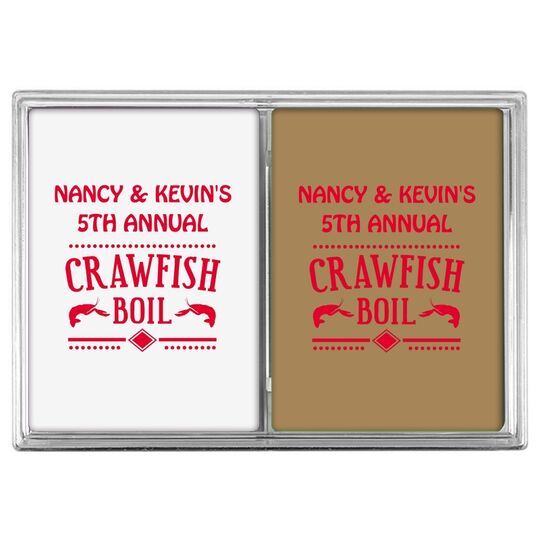 Crawfish Boil Double Deck Playing Cards