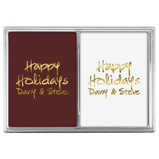 Studio Text Double Deck Playing Cards